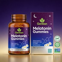 Complément alimentaire en gommes à la mélatonine pour le sommeil, pour la relaxation des adultes, nuit paisible, OEM ODM