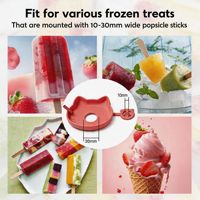 Support à glaces anti-goutte en silicone, design chat de dessin animé, plateau de drainage pour sucettes glacées, rangement de bureau