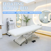 Table de massage électrique professionnelle pliable et réglable avec cadre en acier inoxydable pour spa facial, salon et hôtel
