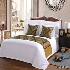 Wholesale Newest Style Jacquard Decorative Plain Dyed Hotel <strong>Bed</strong> <strong>Runner</strong> - Product Image 2