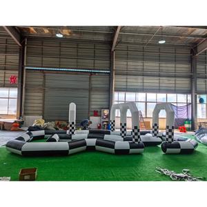 Pista de Carreras Inflable de Nuevo Diseño para Go Karts, Pista de Carreras Inflable para Zorbball, Pista de Carreras Inflable para Autos de Choque - Product Image 5