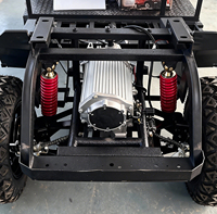 Mobil Golf Listrik Rainbow 72V Lithium 4-Kursi 5kw, Buggy Golf dengan Cat Kustom, Kotak Kargo Belakang, Bersertifikasi DOT, Terangkat, Standar AS