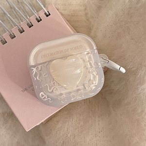 Étui pour écouteurs AirPods Pro 2 avec nœud papillon blanc Fritillaria, housse pour écouteurs sans fil 4e génération, cordon élégant - Product Image 2