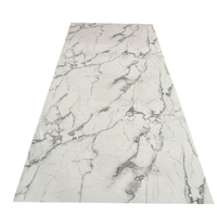 Faux marbre Pvc plastique Uv feuille de marbre pour la décoration murale 3d pvc feuille de marbre panneau mural