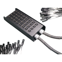 Câble serpent audio pour microphone multicœur 32 canaux DMX512 Construction métallique XLR Y Splitter 3 broches mâle/femelle Stage Box pour scène