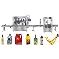 Ligne de remplissage pour le suivi de l'huile moteur des boissons liquides à 4 têtes