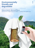 Serviettes jetables biodégradables en coton doux multi-usages pour hôtels et salons de beauté, techniques non tissées, vente en gros