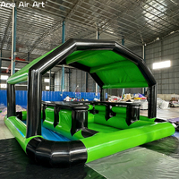Bar flottant gonflable avec banc intégré pour fêtes au bord de la piscine et rassemblements sur la plage
