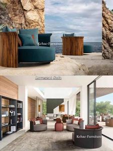 <span class=keywords><strong>Fauteuil</strong></span> moderne nordique de luxe en tissu <span class=keywords><strong>fourrure</strong></span> pour salon - Product Image 3