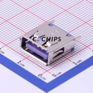 916-252A1173Y10210 USB Connector Through hole Component (THT) Connector Type-A USB 2.0 Female Through Hole - Product Image 1