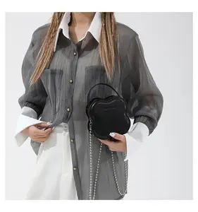 패션 사용자 정의 네 꽃잎 꽃 가방 인조 가죽 Especial 모양 가방 여자의 싱글 핸드백 비스킷 핸드백
