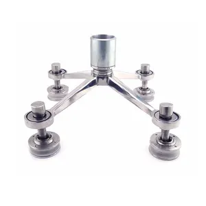 Condibe stainless steel 4 arms glass spider fitting