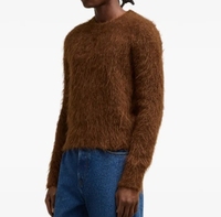 Pull à manches longues en coton mélangé pour hommes Pull à col roulé en tricot torsadé avec logo brodé Chandails pour hommes de haute qualité