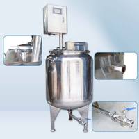 Porschlin acier inoxydable oeuf lait jus stérilisateur lot machines de transformation laitière gaz lait pasteurisateur