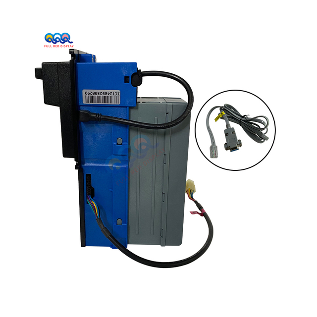 ICT A6E Bill Acceptor Metal Fish Table Rs232 Serial Cable ICT Bill Acceptor for Vending Machine