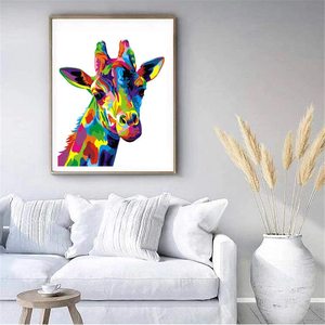 <span class=keywords><strong>Pintura</strong></span> de diamante 5d Diy, <span class=keywords><strong>mosaico</strong></span> de animales de colores, bordado completo de diamantes de imitación de cristal, envío directo - Product Image 2