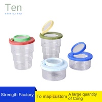 Rifeng Optics Three-Section 40mm Lens Cup Magnifying Glass Toys for Kids Plastic Insect Viewer Telescopic Cup Clear