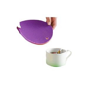 Modern Eco-Friendly Silicone <b>Trivet</b> Mats Heat Resistant Honeycomb Rubber Hot Pads Non-Slip Insulation for Countertop Gripper Pad - Product Image 1