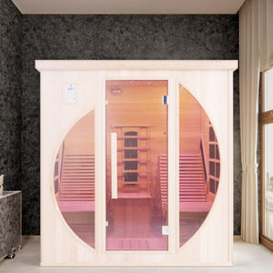 Salle de sauna carrée à spectre complet pour soulager le stress et stimuler l'énergie, grande salle de sauna intérieure pour 2 personnes, position allongée - Product Image 6