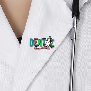 Nouvelle broche fantaisie d'hygiéniste dentaire avec brosse à <span class=keywords><strong>dents</strong></span>, badge dentaire Kawaii, broche amusante pour les soins dentaires, souvenir pour dentiste, cadeau - Product Image 3