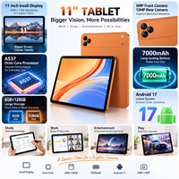 Tablette PC Android 17 OEM ODM 11 pouces, écran Incell 1920*1200, Octa Core, 6+128 Go, 7000 mAh, caméra 5MP 13MP, pour affaires et éducation