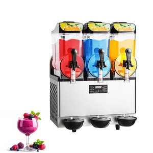 Máquina Comercial de Bebidas Congeladas de Acero Inoxidable con Triple Tanque de 17L, Dispensador de Margaritas y Smoothies de 180 Vasos, Máquina de Granizados de 400W - Product Image 2