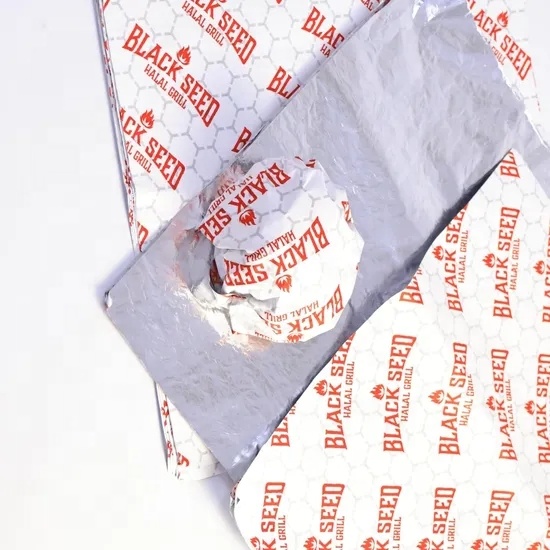 Factory Price Customized logo Food Grade Grease and Moisture Proof Honeycomb/Kraft/Burger/Hamburger/Wrapping/Packaging Paper