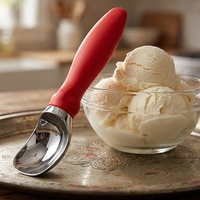 Cuchara para Helado de Aleación de Zinc con Logotipo Personalizado al por Mayor, Resistente, Apta para Lavavajillas, para los Amantes del Helado que No Pueden Esperar
