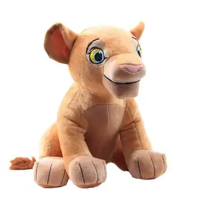 Fabrika doğrudan karikatür animasyon aslan peluş oyuncak orman kralı peluş oyuncak