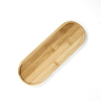 Nouveau Plateau de Présentation en Bois de Bambou Transfrontalier en Stock, Base Créative en Mosaïque DIY, Tapis Thermorésistant pour Pot de Plantes Succulentes en Bambou Vierge