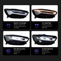 Nouvel ensemble de phares 12V pour Audi A6L C7 à cinq barres, LED double lentille, DRL et clignotant séquentiel