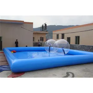 Bonne Qualité Piscine Carrée Gonflable, Boule de Roulement Gonflable De L'eau de Piscine - Product Image 1