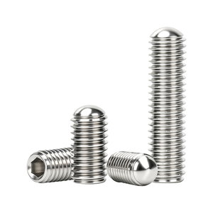 304 Stainless Steel Hex Socket Round Point Set Screw Fastener Even Force Distribution Anti Corrosion Rust Proof Anti Loosening - Product Image 6