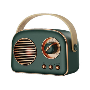 Radio rétro audio sans fil pour haut-parleur d'ordinateur, mini radio portable sans télécommande ni micro intégré, idéal pour un anniversaire - Product Image 5