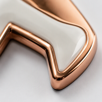 Logo de véhicule blanc brillant résistant aux UV à faible MOQ pour la personnalisation de voitures de luxe