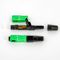 Conectores de Fibra Óptica SC/APC Simplex SM de Ensamblaje Rápido, Precio de Fábrica, para Redes WiFi Interiores, 1 Año de Garantía, Marca OEM