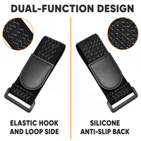 Sangle à boucle élastique réglable multi-usages résistante à la chaleur, avec poignée antidérapante en nylon et boucle métallique pour câble de batterie de drone et de sport