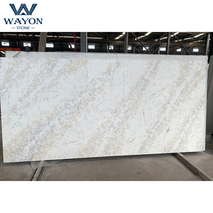 Plaque <span class=keywords><strong>de</strong></span> pierre artificielle, calacata, Quartz, vanité, <span class=keywords><strong>comptoir</strong></span>, marbre, pierre <span class=keywords><strong>de</strong></span> Quartz blanche, plancher et <span class=keywords><strong>banc</strong></span> <span class=keywords><strong>de</strong></span> cuisine, dessus gris - Product Image 4