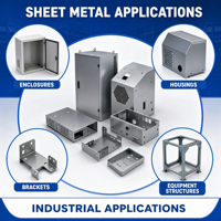 Fabrication sur mesure de tôles métalliques directement en usine avec soudage et traitement de surface pour les couvercles et supports d'équipements