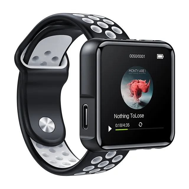 Montre-bracelet connectée MINI FM, bluetooth, lecteur MP3, podomètre, pour le Sport,