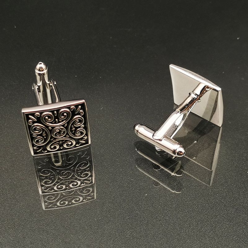 Enamel Crystal Initial Letter Cufflinks Tie