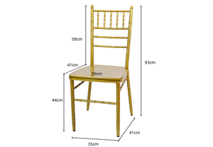 Silla de Comedor Moderna de Acero Inoxidable con Tapicería de Cuero, Portátil, Resistente, para Hotel, Salón de Banquetes, Hogar, con <span class=keywords><strong>Siete</strong></span> Platos Exteriores - Product Image 5