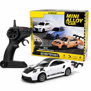 รถดริฟท์บังคับวิทยุขนาด 1:64 ทำจากโลหะผสม พร้อมคันเร่งแบบ Linear Throttle ควบคุมด้วยรีโมทความแม่นยำสูง ตัวถังโลหะ รถ<span class=keywords><strong>แข่ง</strong></span> ใช้งานได้นาน 40 นาที - Product Image 1