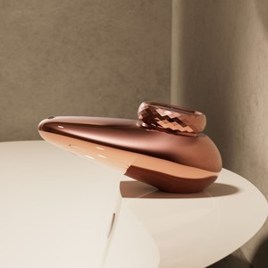 Robinet de luxe en forme de galet en or rose robinet moderne monotrou multifonctionnel en laiton avec aérateur réversible anti-éclaboussures - Product Image 4