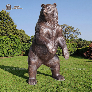 Университет на открытом воздухе современные декоративные металлические художественные Уникальные Большие Литые медные скульптуры бронзовые статуи медведя для продажи - Product Image 2