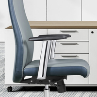 Ensemble bureau et chaise de direction de luxe de haute qualité Chaise de bureau ergonomique en PU Mobilier de bureau Chaises pivotantes en cuir