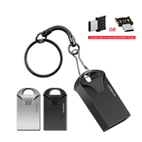 Diska Lepas USB Logam Super Mini, Flash Disk 16GB Rode 64GB 8GB 32GB, Stik Memori Portabel