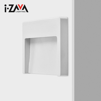 Nouveauté Éclairage mural d'escalier extérieur/intérieur à économie d'énergie en aluminium, indice de protection IP54, design moderne, dimmable, SMD 3,5W LED