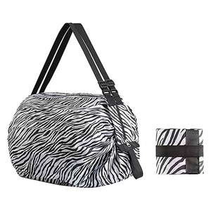 Túi gấp đựng đồ tạp hoá siêu thị, chất liệu polyester, dung tích lớn, in logo tùy chỉnh, có thể tái sử dụng - Product Image 3