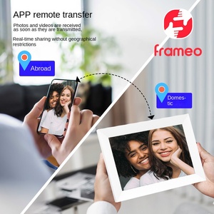 Khung ảnh kỹ thuật số 10.1 inch với Bộ nhớ lớn 32G Wifi màn hình cảm ứng MP3 âm thanh-phát AVI định dạng video vật liệu nhựa - Product Image 3